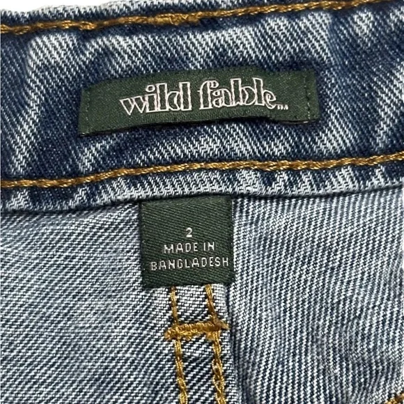 Wild Fable Shorts Womens Size 2, Cutoff Denim, Button High-Rise Distressed Blue - Picture 3 of 3